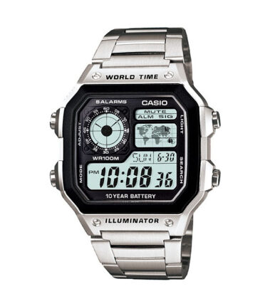 Наручные часы CASIO «AE-1200WHD-1AVEF», серебряный