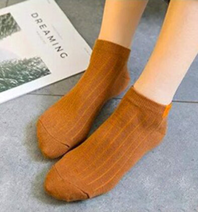 Носки короткие INF «basic», коричневый