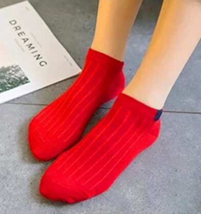 Носки короткие INF «basic», красный
