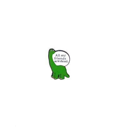 Пин PINOCHETA «грустный динозавр», зелёный