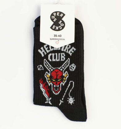 Носки SUPER SOCKS «Hellfire Club», черный