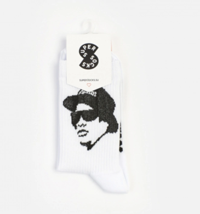 Носки SUPER SOCKS «Eazy-E», белый