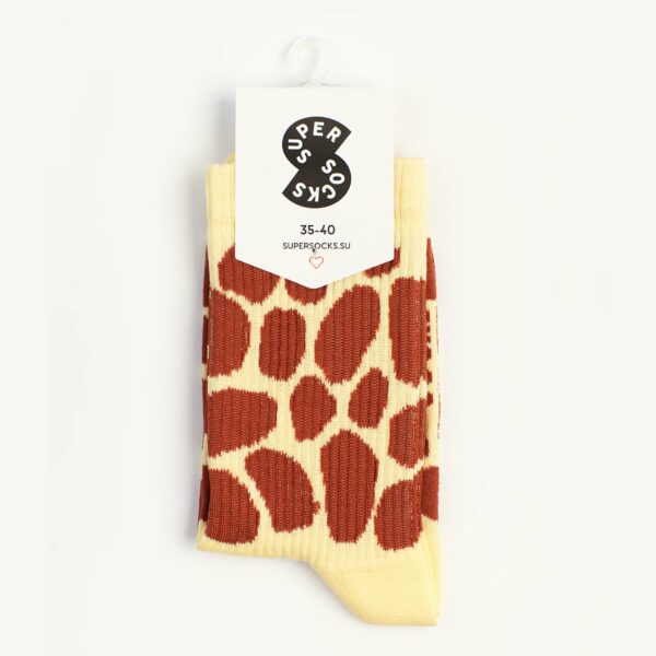 Носки SUPER SOCKS «Жираф», бежевый