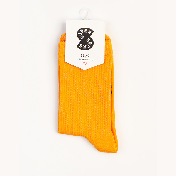 Носки SUPER SOCKS «Basic», cветло-оранжевый