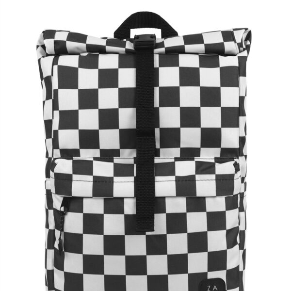 Рюкзак ZAIN «Basic 549», клетка, чёрно-белый
