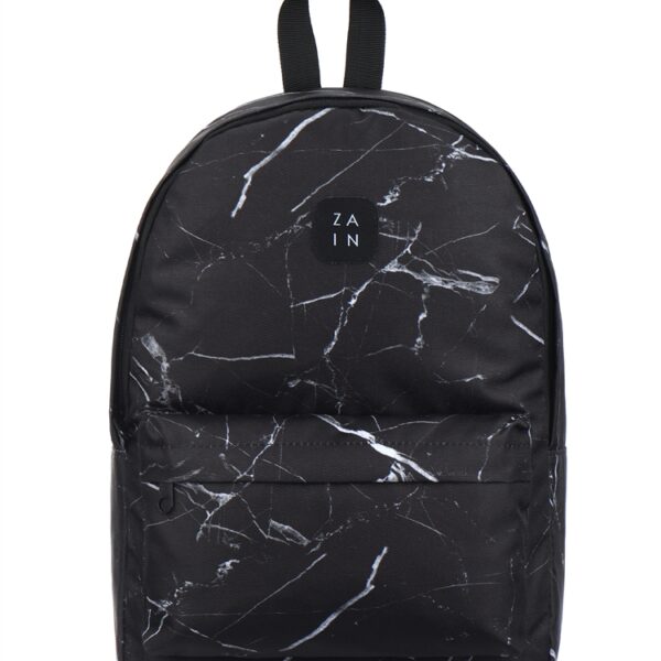 Рюкзак ZAIN «Basic 821», мрамор, чёрный
